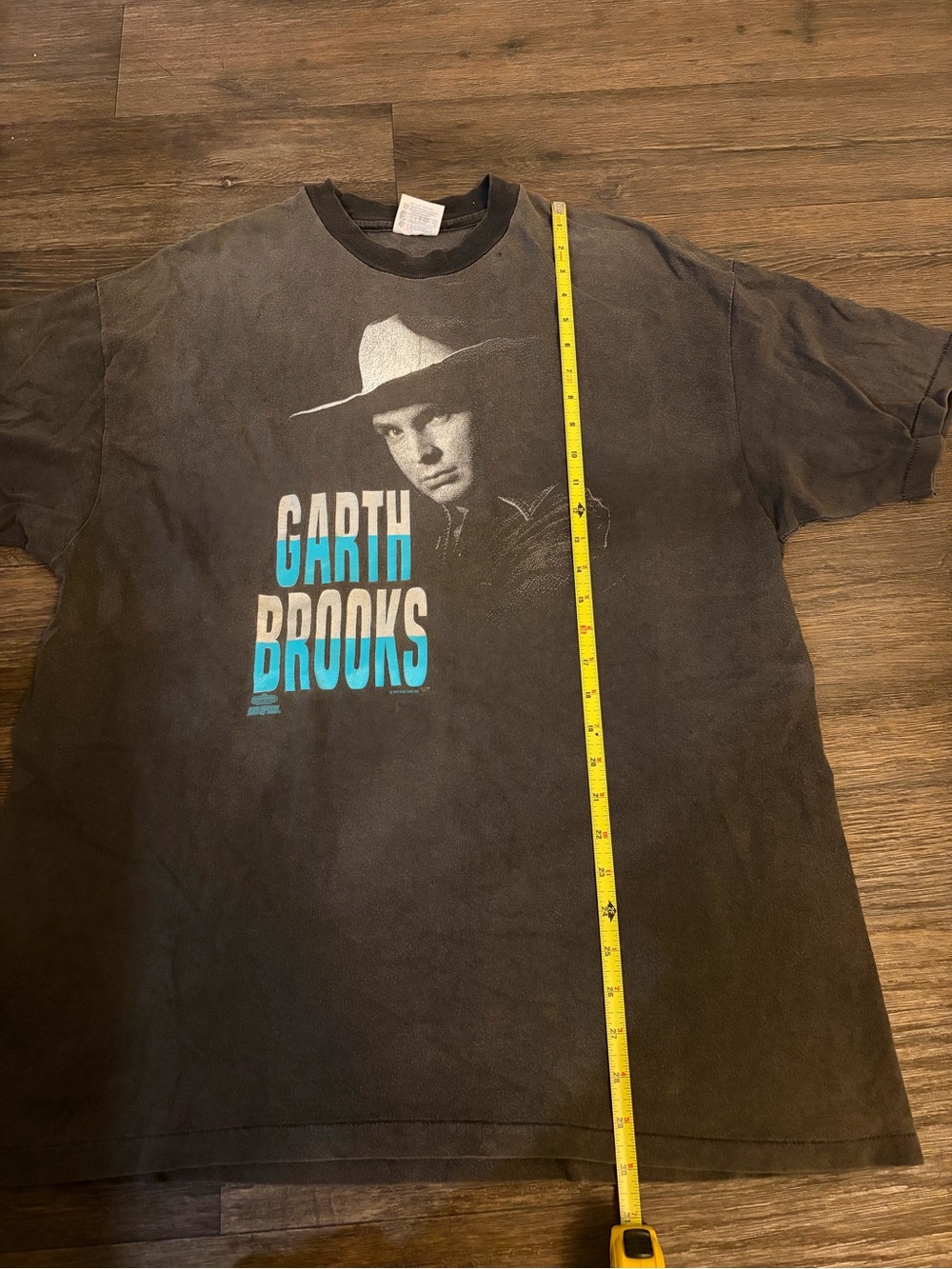 Garth Brooks 1992 Country Music Tour Black Tee Beefy Hanes XL Cotton T-Shirt - Picture 4 of 7